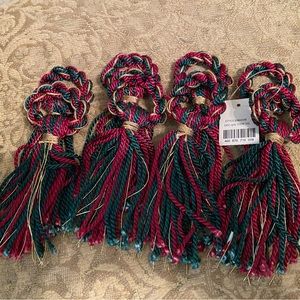 Unbranded Multicolor Tassel  Napkin Holder Set